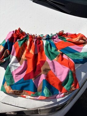 Vibrant Multicolor Off-Shoulder Top